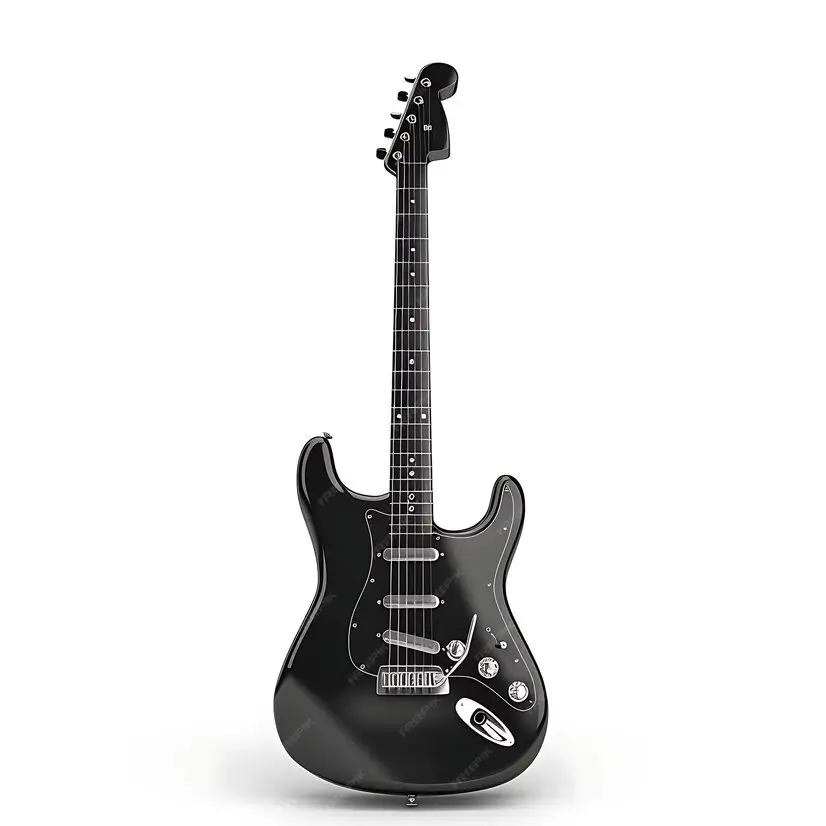 black-guitar-with-white-background-white-background_1020495-493854